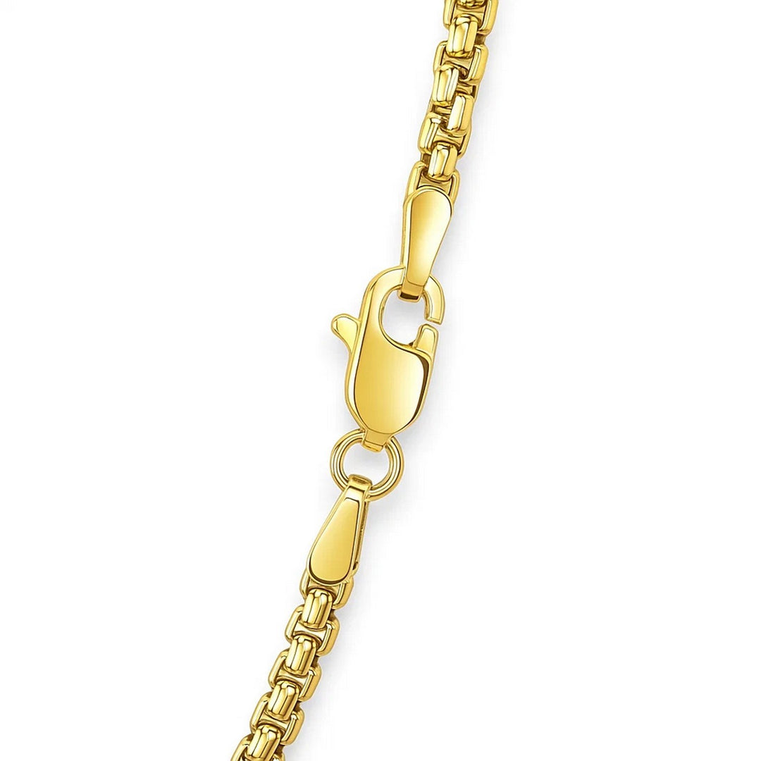 14k Yellow Gold Solid Round Box Chain (2.5 mm)