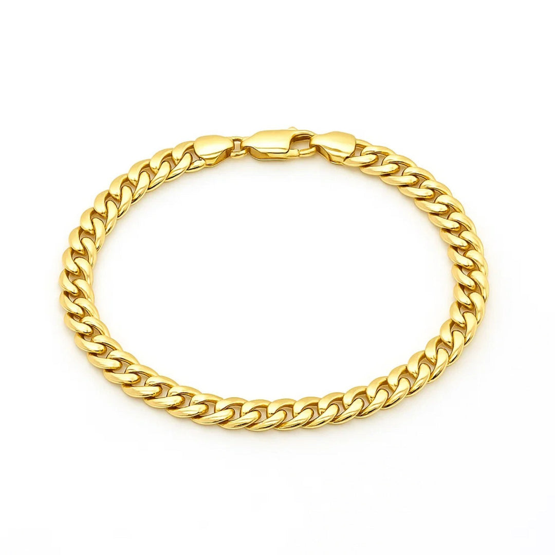 10k Yellow Gold Light Miami Cuban Bracelet (7.00 mm)