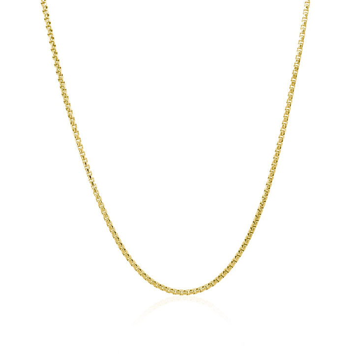 14k Yellow Gold Round Box Chain (1.30 mm)