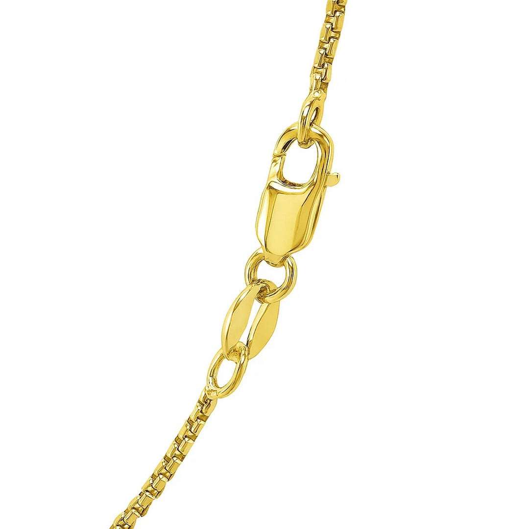 14k Yellow Gold Round Box Chain (1.3 mm)