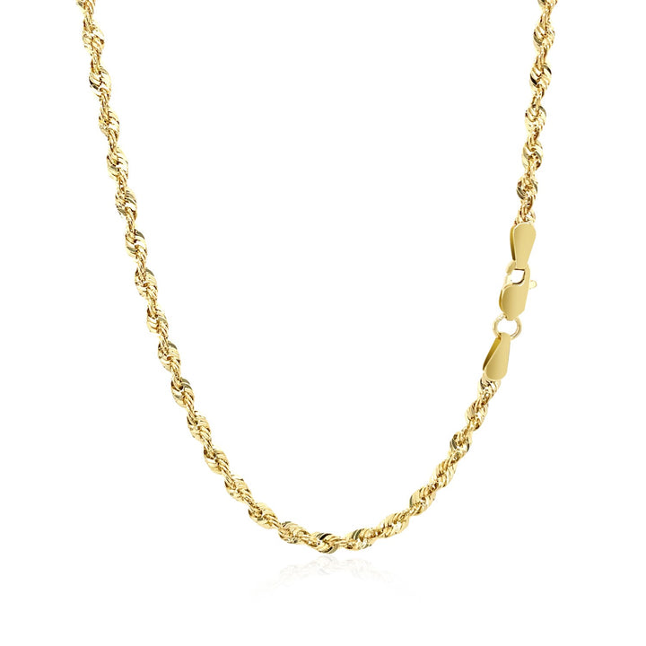 14k Yellow Gold Light Rope Chain (2.50 mm)