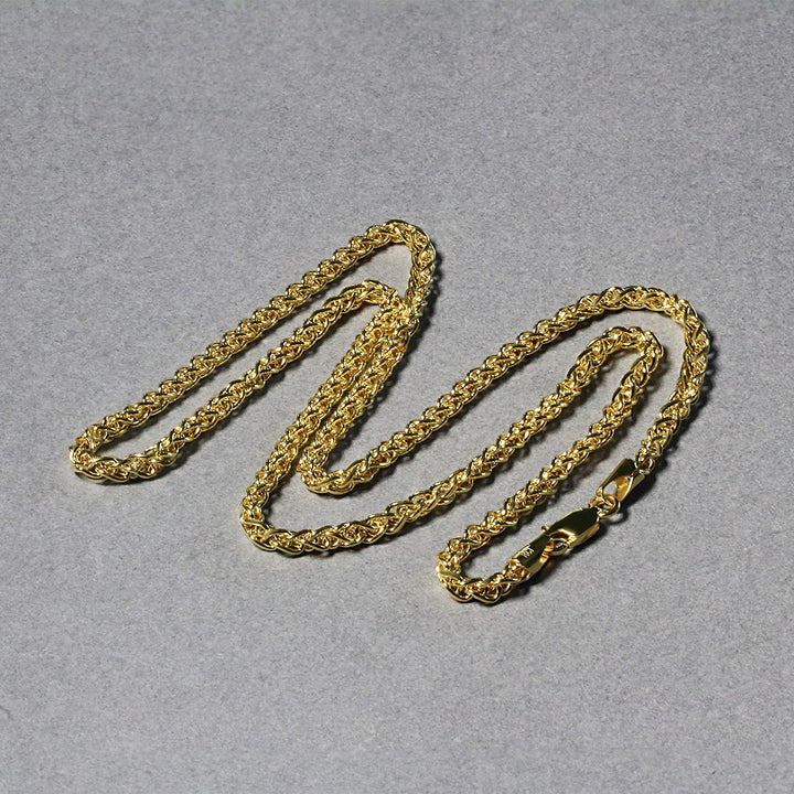 14k Yellow Gold Light Weight Wheat Chain (2.80 mm)