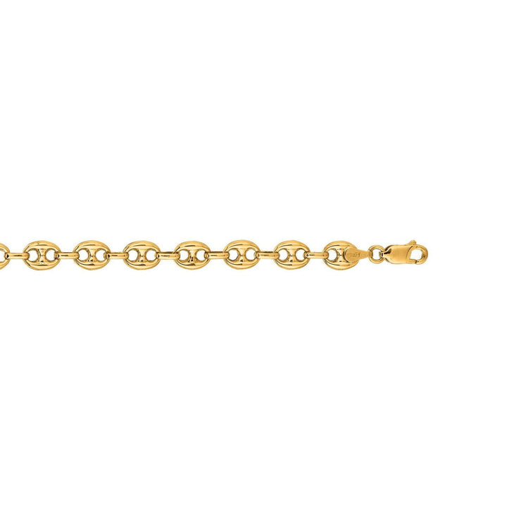 14k Yellow Gold Puffed Mariner Link Chain (11.00 mm)