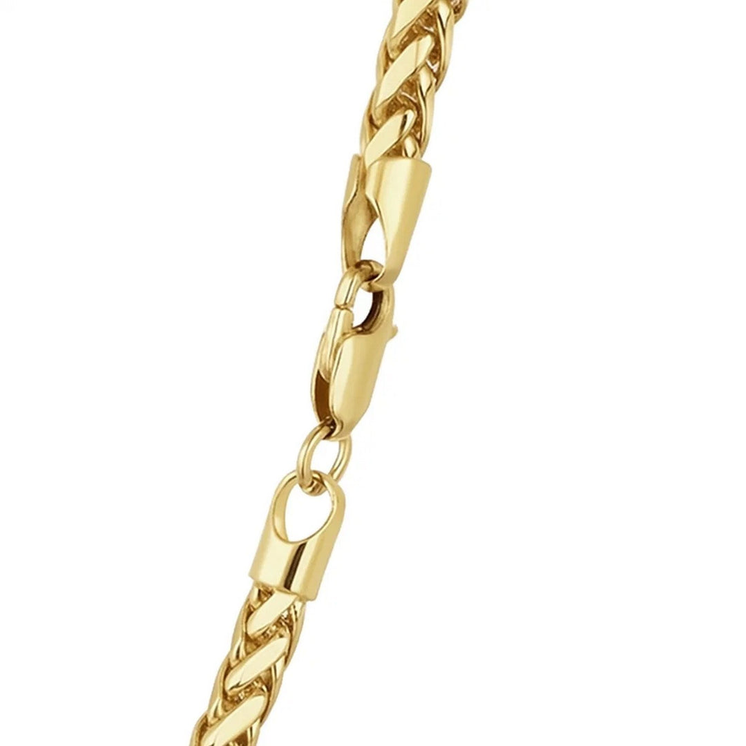 14k Yellow Gold Diamond Cut Round Franco Chain (3.20 mm)