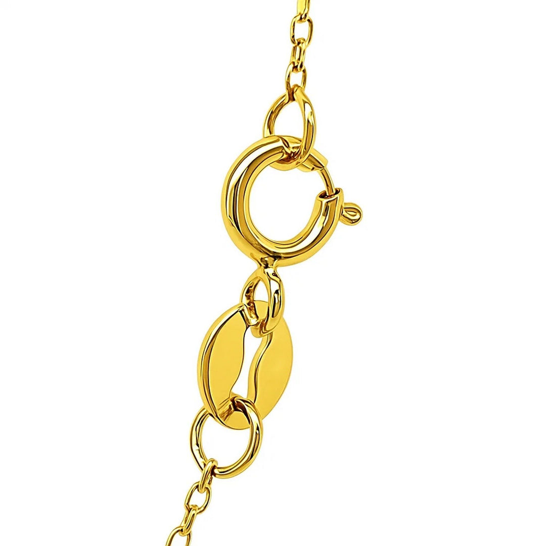 14k Yellow Gold Diamond Cut Cable Link Chain (0.87 mm)