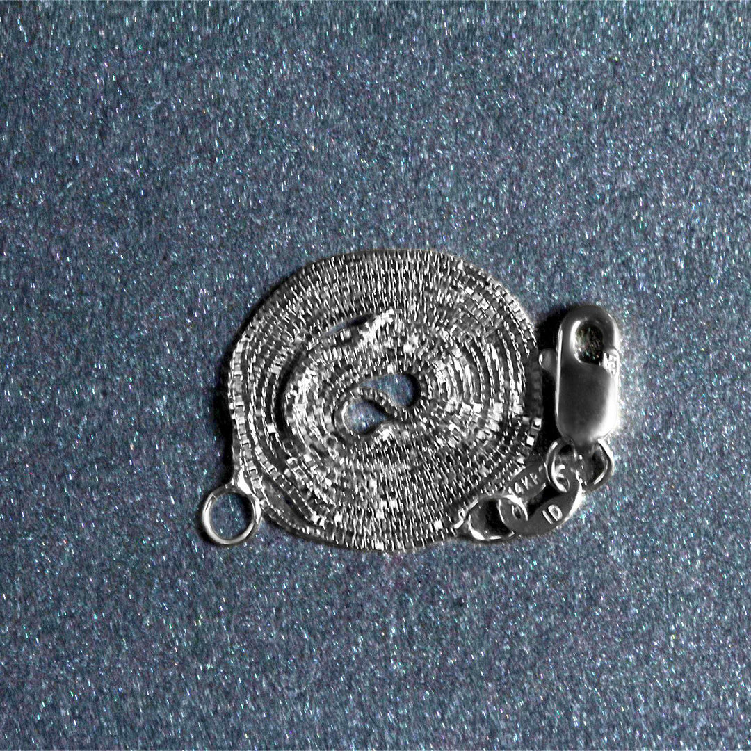 14k White Gold Classic Box Chain (0.45 mm)