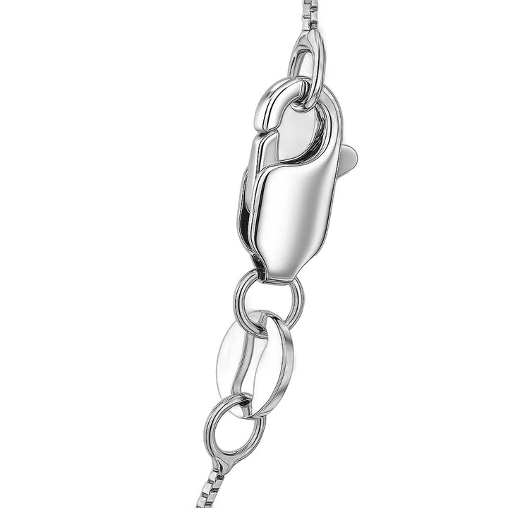 14k White Gold Classic Box Chain (0.45 mm)