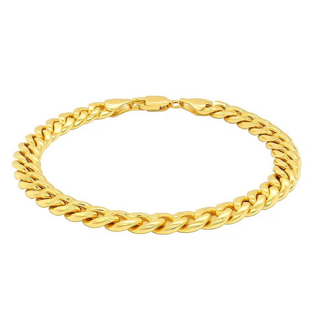 10k Yellow Gold Light Miami Cuban Bracelet (8.00 mm)