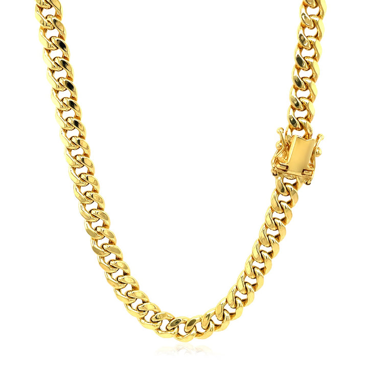 14k Yellow Gold Semi Solid Miami Cuban Chain (5.00 mm)