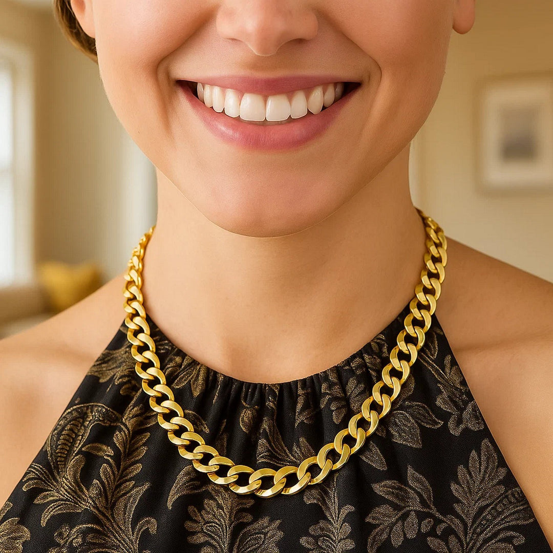 Solid Curb Chain in 14k Yellow Gold (11.23 mm)