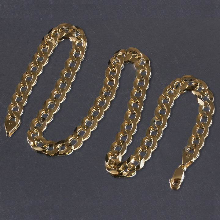 Solid Curb Chain in 14k Yellow Gold (11.23 mm)