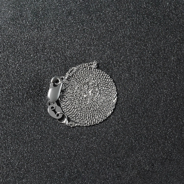 14k White Gold Cable Link Chain (0.50 mm)