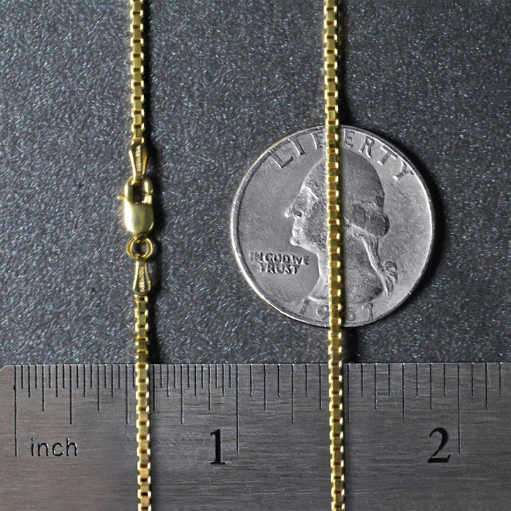 14K Yellow Gold Classic Box Chain (1.7 mm)
