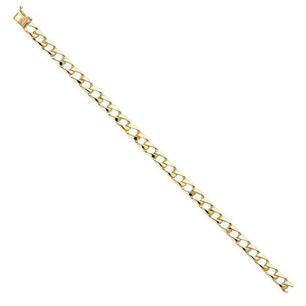 14k Yellow Gold Cuban Link  Bracelet 8in image 0