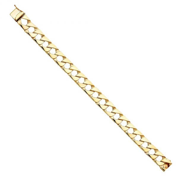 14k Yellow Gold Cuban Link  Bracelet 8.5in image 0