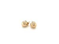 10k Yellow Gold Round Stud Earrings (5mm)