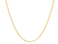 14k Yellow Gold Oval Cable Link Chain (1.50 mm)