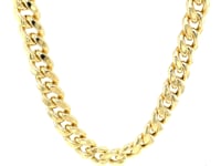 10k Yellow Gold Semi Solid Miami Cuban Chain (9.10 mm)