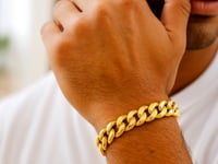 14k Yellow Gold Semi Solid Miami Cuban Bracelet (11.10 mm)