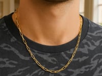 14K Yellow Gold Paperclip Chain (4.0 mm)