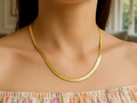 14k Yellow Gold Super Flex Herringbone Chain (6.00 mm)