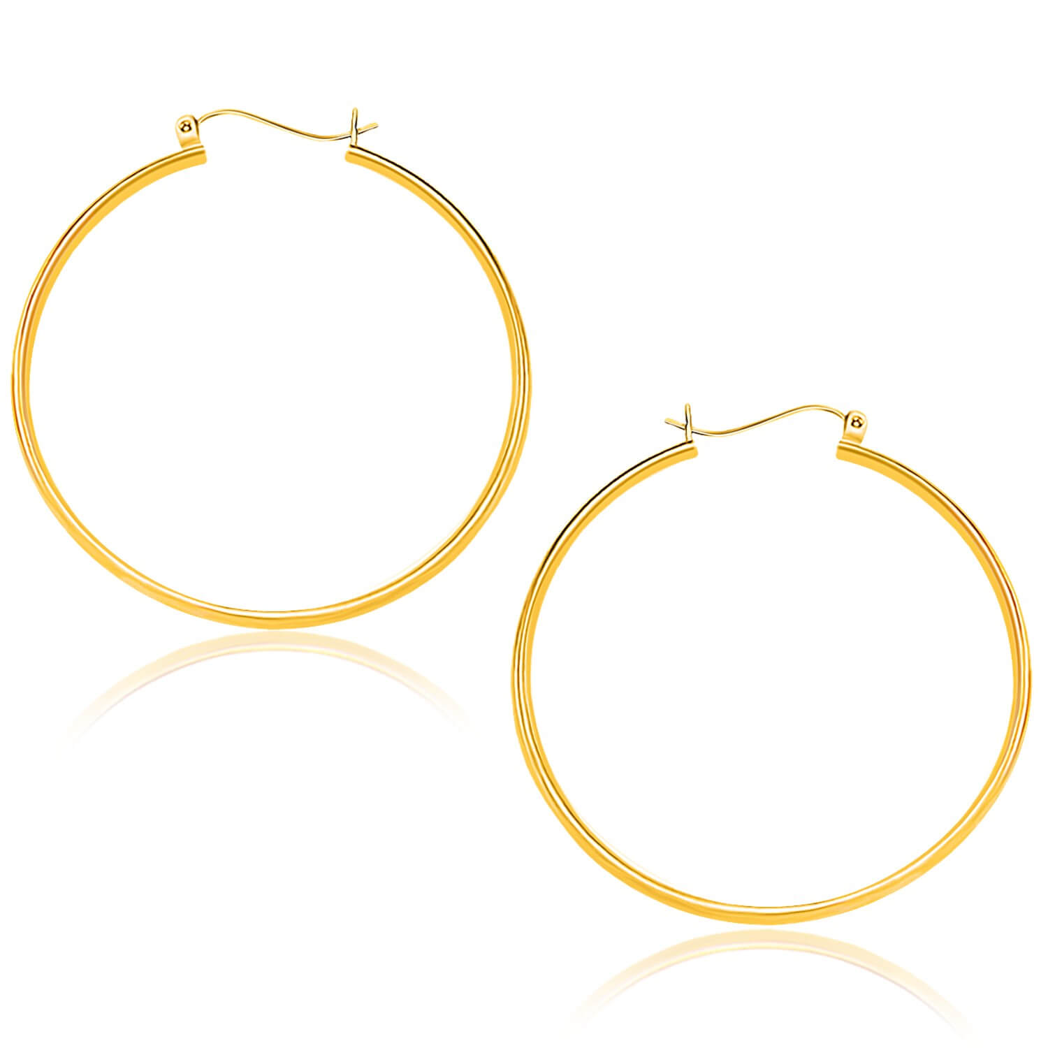 10k Gold Hoop Earrings_joyeriadaisy