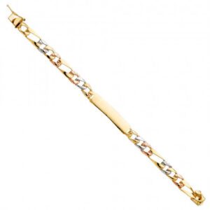 18K Gold Bracelet 5mm Gold Figaro Bracelet for Women Dainty  Etsy Denmark