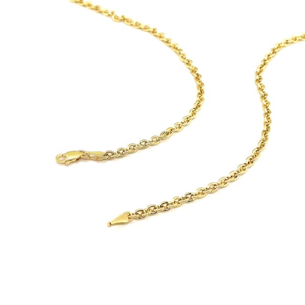 3.0mm 14k Yellow Gold Forsantina Lite Cable Link Chain