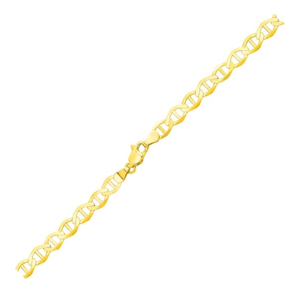 5.5mm 10k Yellow Gold Mariner Link Chain