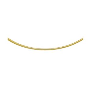 14k Yellow Gold Classic Omega Style Necklace (2 mm)