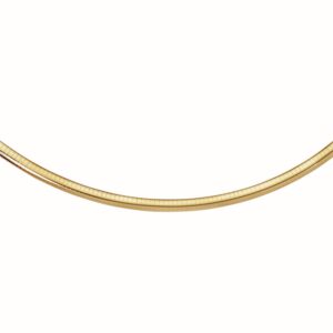 14k Yellow Gold Classic Omega Style Chain (6 mm)