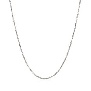 18k White Gold Cable Chain 1.1mm