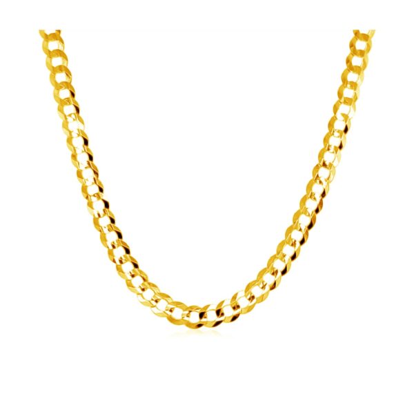 3.2mm 10k Yellow Gold Curb Chain
