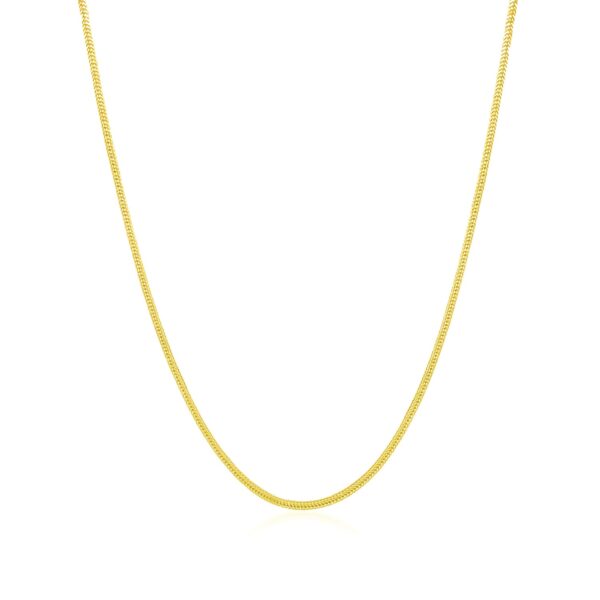 14k Yellow Gold Foxtail Chain 0.9mm