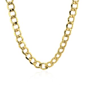 6.2mm 14k Yellow Gold Curb Chain
