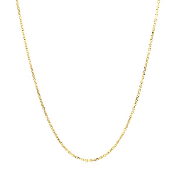 18k Yellow Gold Cable Chain 1.1mm