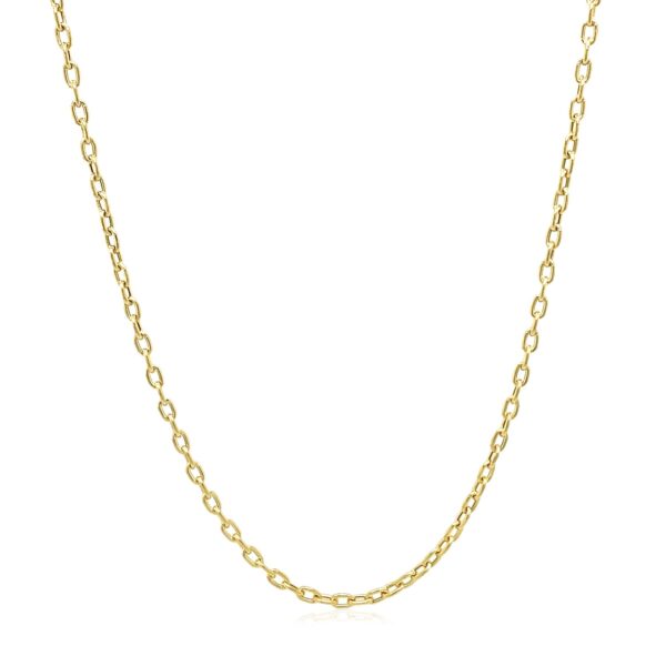 Double Extendable Cable Chain in 14k Yellow Gold (1.9mm)
