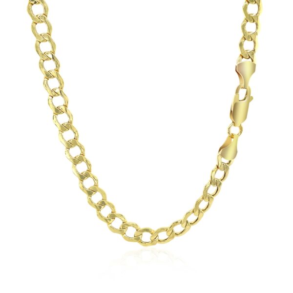 5.3mm 10k Yellow Gold Curb Chain