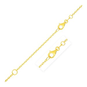 Extendable Cable Chain in 14k Yellow Gold (1.5mm)