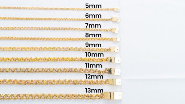 4. Compare 10k Yellow Gold Chino Link Chain 5mm 13mm 2_joyeriadaisy