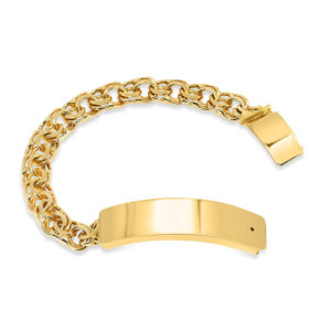 1. 10k Yellow Gold Chino Link Bracelet 10mm_joyeriadaisy