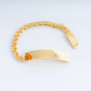 1. 10k Yellow Gold Chino Link Bracelet 7mm_joyeriadaisy