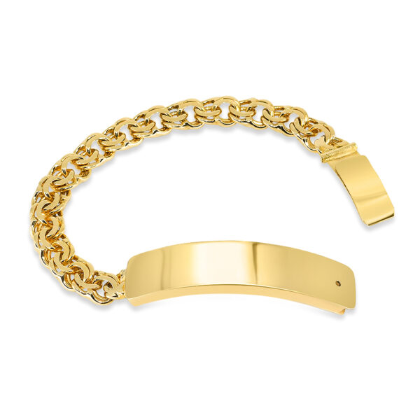 1. 10k Yellow Gold Chino Link Bracelet 8mm_joyeriadaisy