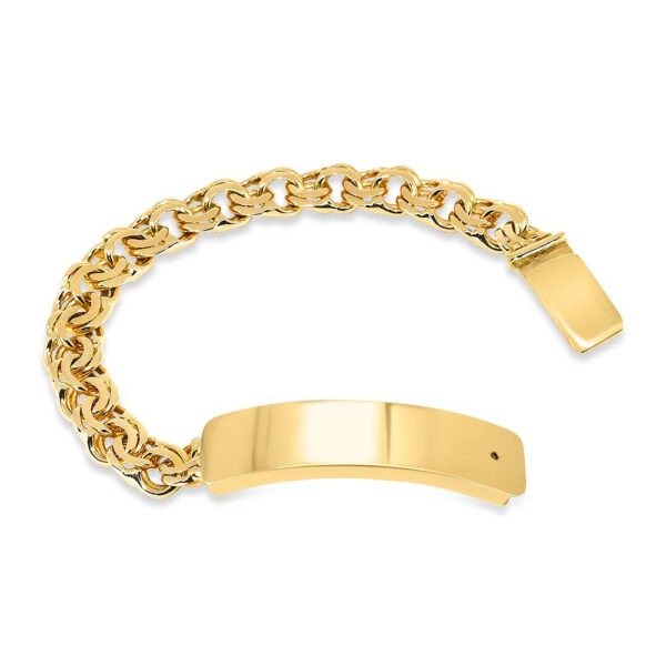 1. 10k Yellow Gold Chino Link Bracelet 9mm_joyeriadaisy