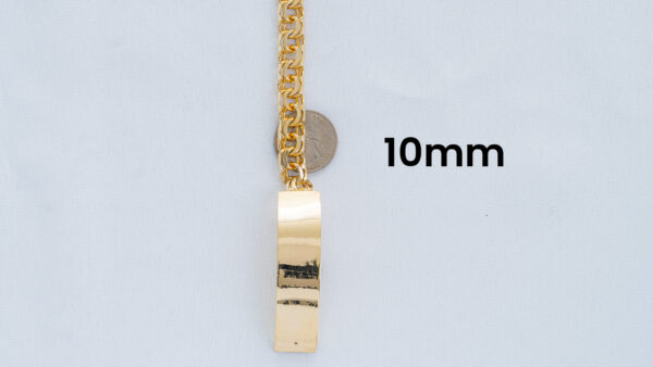 4. Quarter 10k Yellow Gold Chino Link Bracelet 10mm_joyeriadaisy