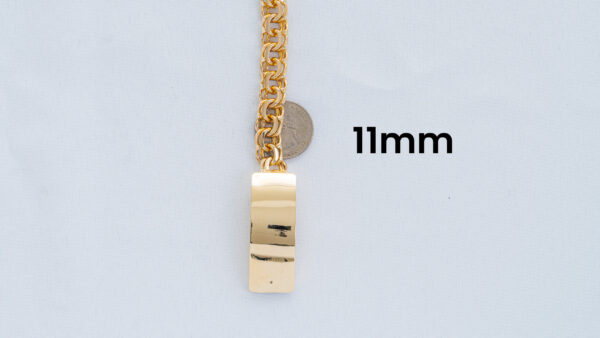 4. Quarter 10k Yellow Gold Chino Link Bracelet 11mm_joyeriadaisy