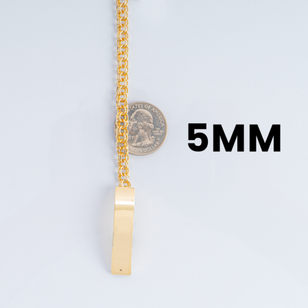 4. Quarter 10k Yellow Gold Chino Link Bracelet 5mm_joyeriadaisy