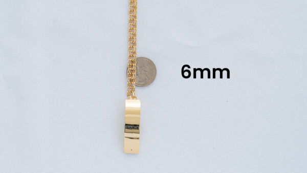 4. Quarter 10k Yellow Gold Chino Link Bracelet 6mm_joyeriadaisy