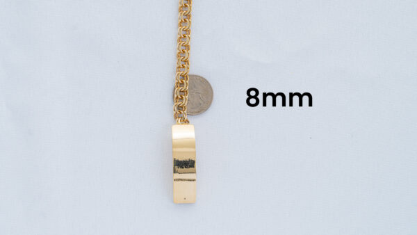 4. Quarter 10k Yellow Gold Chino Link Bracelet 8mm_joyeriadaisy