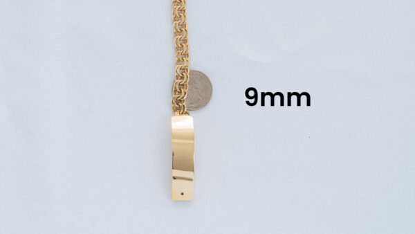 4. Quarter 10k Yellow Gold Chino Link Bracelet 9mm_joyeriadaisy